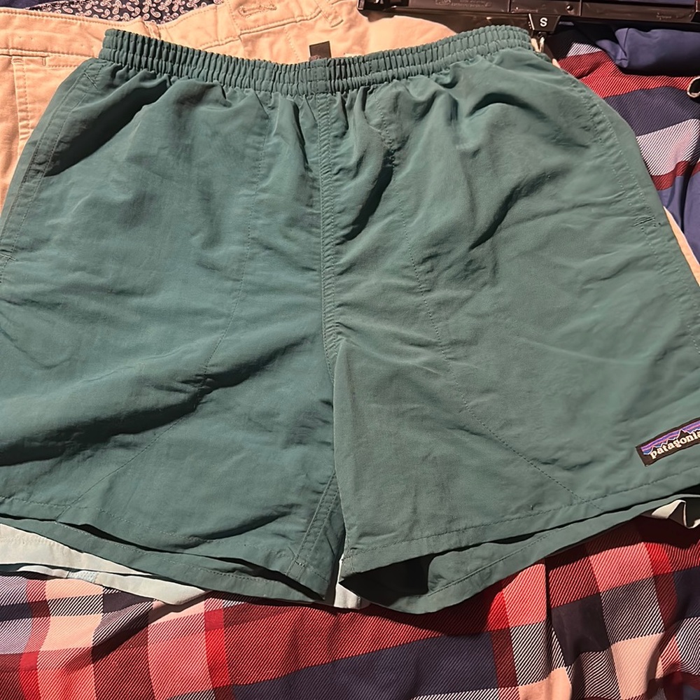 Patagonia Baggies Shorts in emerald green